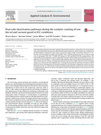 Álvaro Ibarra & Antonio Veloso & Javier Bilbao & José Mª Arandes & Pedro Castaño — Dual coke deactivation pathways during the catalytic cracking of raw bio-oil and vacuum gasoil in FCC conditions