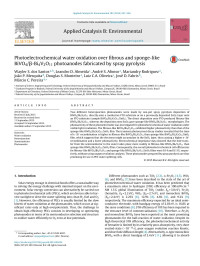 Wayler S. dos Santos & Leandro D. Almeida & André S. Afonso & Mariandry Rodriguez & João P. Mesquita & Douglas S. Monteiro & Luiz C.A. Oliveira & José D. Fabris & Márcio C. Pereira — Photoelectrochemical water oxidation over fibrous and sponge-like BiVO4/β-Bi4V2O11 photoanodes fabricated by spray pyrolysis