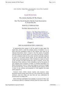 McCabe — Artistic Sterility of the Church ( The Black International No.18)