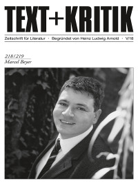 Christof Haman — TEXT + KRITIK 218/219 - Marcel Beyer