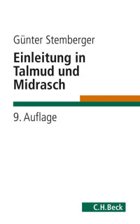 Gnter Stemberger; — Einleitung in Talmud und Midrasch