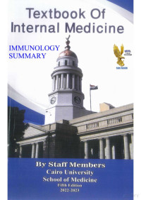 Cairo University — Textbook of Internal Medicine. Immunology Summary, 5th Ed., 2022-2023