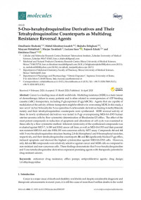 Omolbanin Shahraki, Mehdi Khoshneviszadeh, Mojtaba Dehghani — 5-Oxo-hexahydroquinoline Derivatives and Their Tetrahydroquinoline Counterparts as Multidrug Resistance Reversal Agents