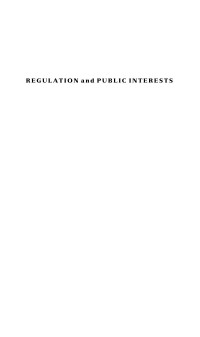 Steven P. Croley — Regulation and Public Interests: The Possibility of Good Regulatory Government