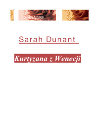 Dunant Sarah — Kurtyzana z Wenecji