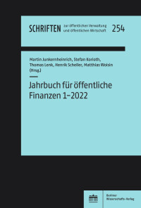 Prof. Dr. Thomas Lenk und Prof. Dr. Dieter Tscheulin — Schriften zur öffentlichen Verwaltung und öffentlichen Wirtschaft