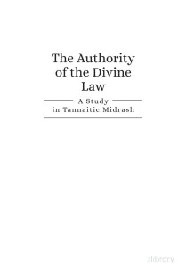 Yosef Bronstein — The Authority of the Divine Law