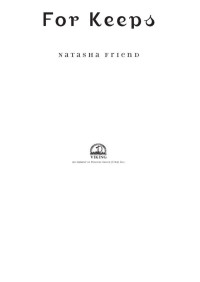 Natasha Friend — For Keeps