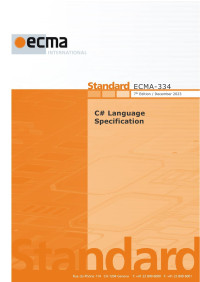 ECMA, Patrick Charollais — C# Language Specification - ECMA-334, 7th edition / December 2023