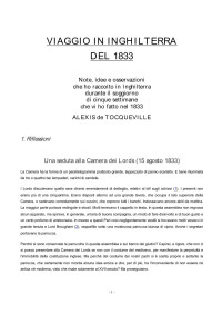 Alexis de Tacqueville — Viaggio in inghilterra del 1983