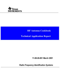 Bob Hornby — HF Antenna Cookbook- Technical Application Reports