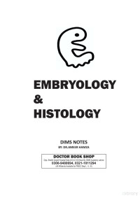 Ameer Hamza — DIMS Notes: Embryology and Histology