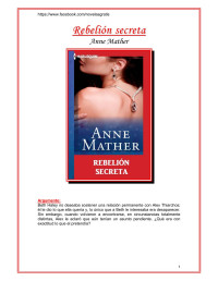 Anne Mather  — Rebelión secreta 