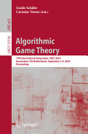 Guido Schäfer, Carmine Ventre — Algorithmic Game Theory