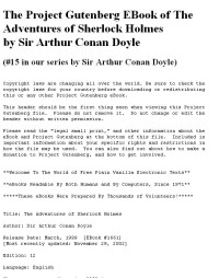 Doyle, Sir Arthur Conan — The Adventures of Sherlock Holmes