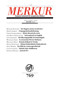 Christian Demand; — MERKUR Deutsche Zeitschrift für europäisches Denken