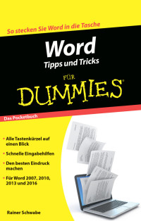 Schwabe, Rainer — [Für Dummies 01] • Word · Tipps und Tricks für Dummies