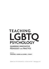 Burnes, Theodore R.;Stanley, Jeanne L.; — Teaching LGBTQ Psychology