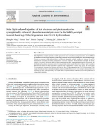 Shangbo Ning — Solar light-induced injection of hot electrons and photocarriers for synergistically enhanced photothermocatalysis over Cu-Co/SrTiO3 catalyst towards boosting CO hydrogenation into C2–C4 hydrocarbons