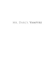 Amanda Grange — Mr. Darcy, Vampyre