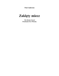 Zaklęty miecz — Anderson Poul