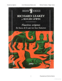 Richard Leakey y Roger Lewin — Nuestros orígenes