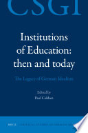 Paul Cobben — Institutions of Education: Then and Today