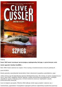 Szpieg — Clive Cussler Scott Justin - Isaac Bell 03