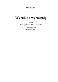 Wyrok na Wyrocznię — Resnick Mike - 02