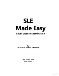 Yasser Ahmed Albrahim — SLE Made Easy: Saudi License Examination