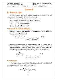 Dr. Abbas — Chapter Five: Probability Theory