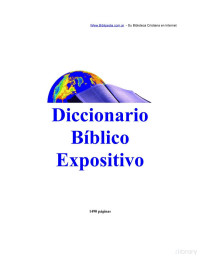 Diccionario Bíblico Expositivo — Diccionario Bíblico Expositivo