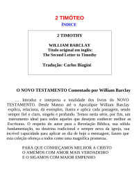 Carlos Biagini — 2 TIMÓTEO (William Barclay)