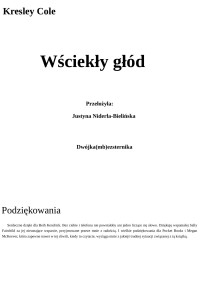 *_* — Wsciekly glod - Kresley Cole