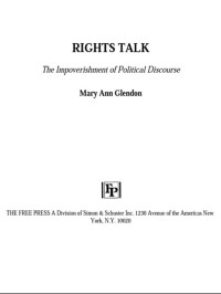 Glendon, Mary Ann — Rights Talk