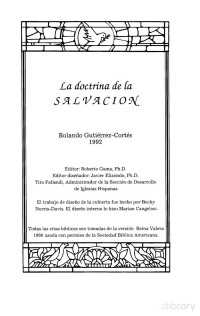 Rolando Gutierrez — La Doctrina de la Salvacion