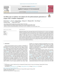 Xuemin Hu — Au/MoS2 tips as auxiliary rate aligners for the photocatalytic generation of syngas with a tunable composition