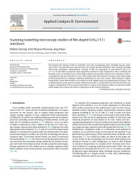 Elfrida Ginting & Erik Wayne Peterson & Jing Zhou — Scanning tunneling microscopy studies of Mn-doped CeOx(111) interfaces