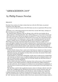 Phillip Francis Nowlan — Armageddon 2419 A.D.