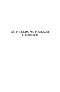 Roy P. Basler — Sex, Symbolism, and Psychology in Literature