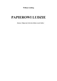 Golding William — Papierowi ludzie