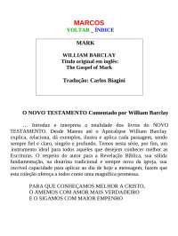 Carlos Biagini — MARCOS (William Barclay)