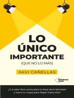 Xavi Cañellas — LO ÚNICO IMPORTANTE QUE NO LO MÁS