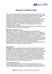 AR tem GmbH — Sicherheit in Wireless LANs (Stand: März 2002)