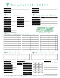 Copyright 1999 Last Unicorn Games — Romulan Character Sheet