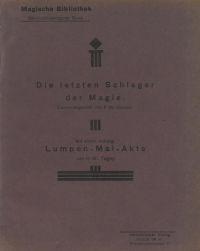 Friedrich Wilhelm Conradi — Die letzten Schlager der Magie