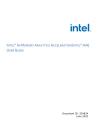 Intel Corporation — Intel Analytics Accelerator User Guide