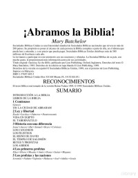 Mary Batchelor — Abramos la Biblia