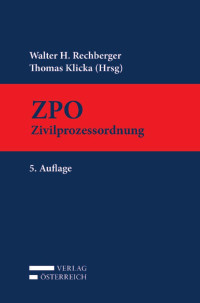 Walter Rechberger; — ZPO