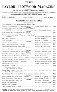Various — The Taylor-Trotwood Magazine, Vol. IV, No. 6, March 1907